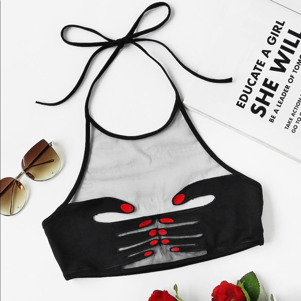 SHEIN MESH CROP TOP